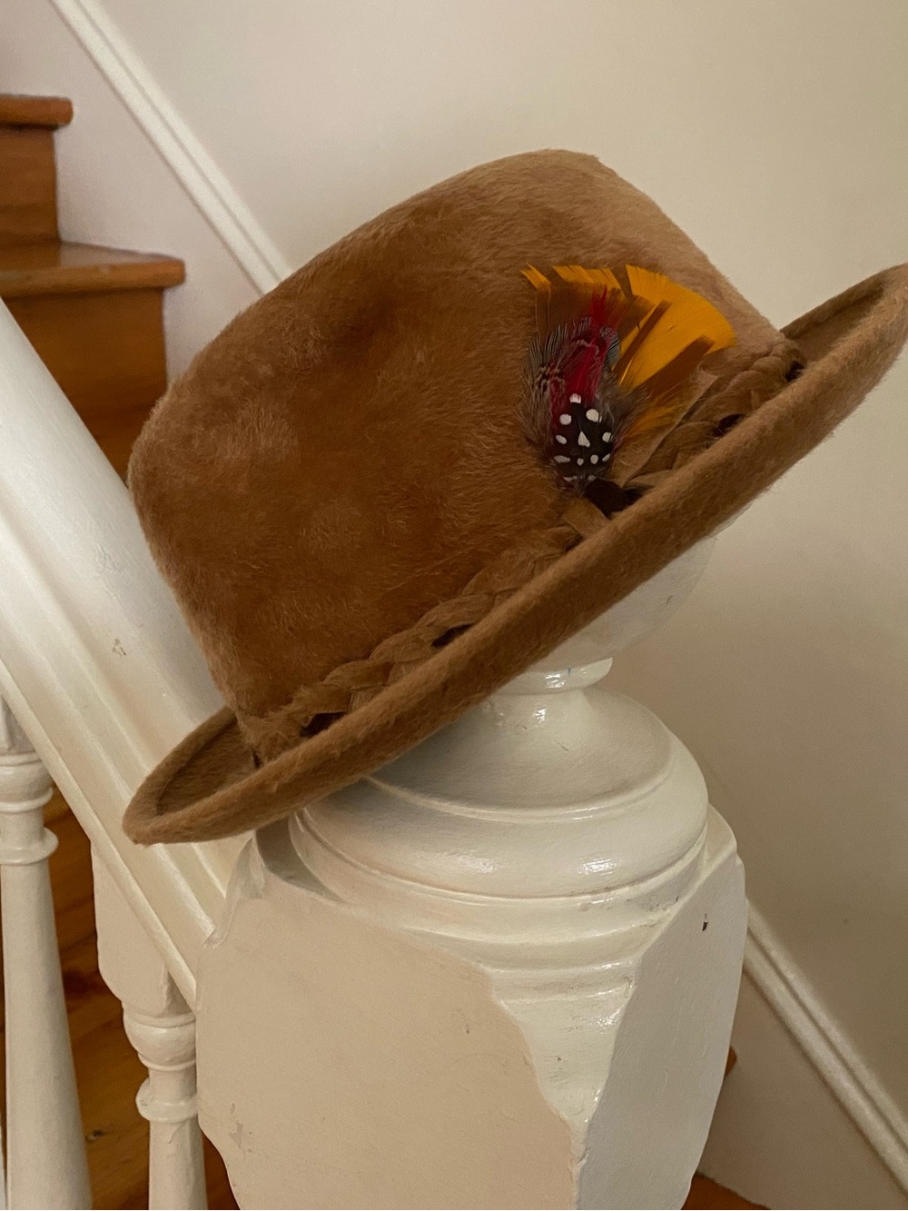 Vintage Stetson “Grand Beaver” Fedora- Panatella HenriHenri Montreal Size 7 1/8